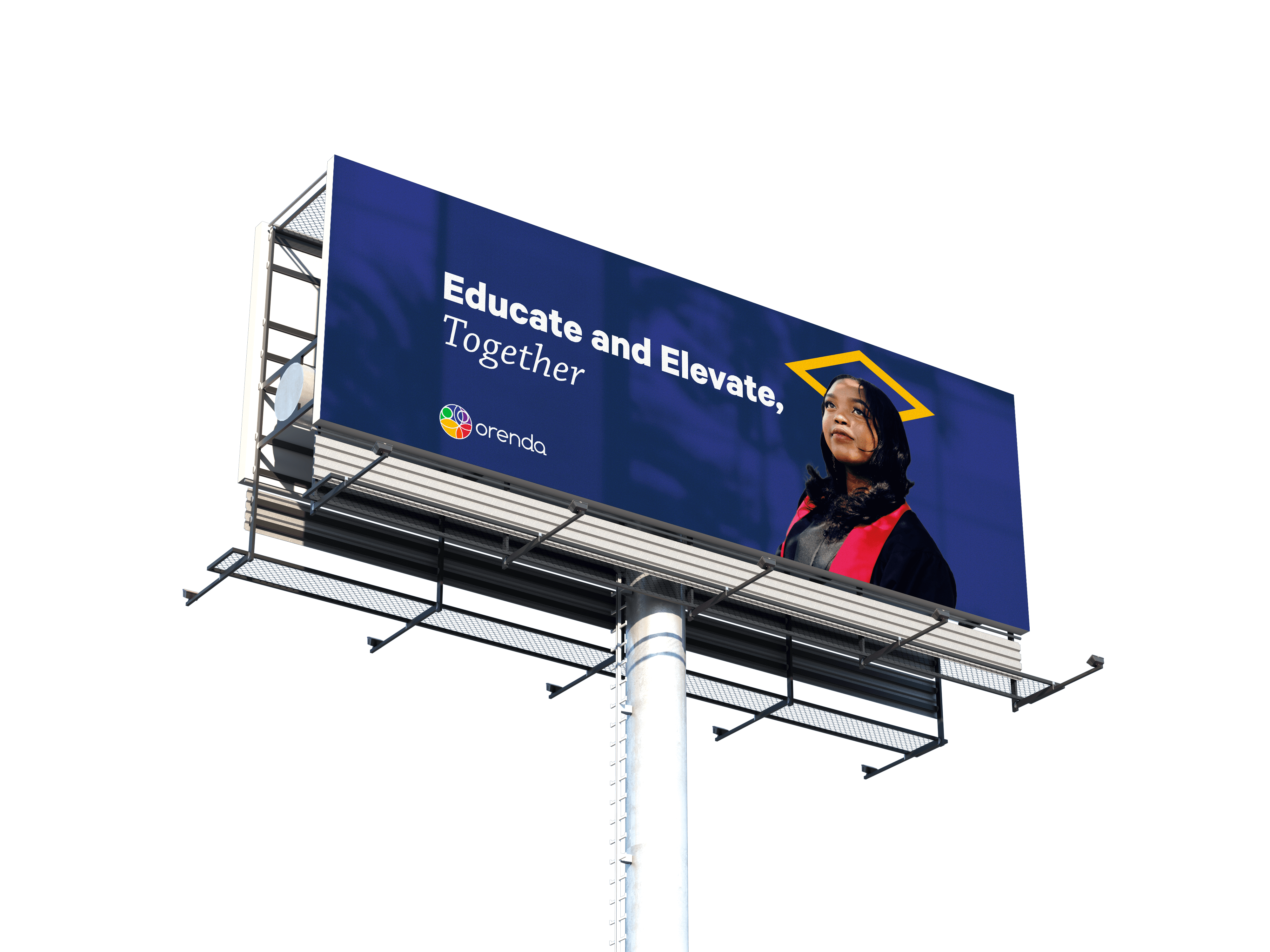 Orenda billboard and branding asset, business strategy, marketing and advertising