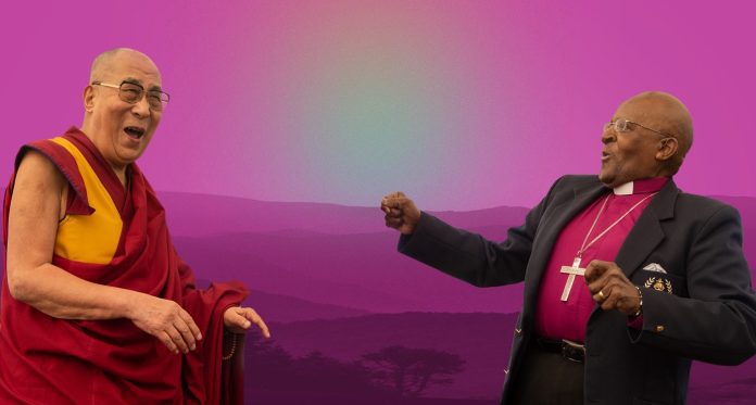 Dalai Lama and Desmond Tutu banner Submitted by Mission Joy 696x373 1