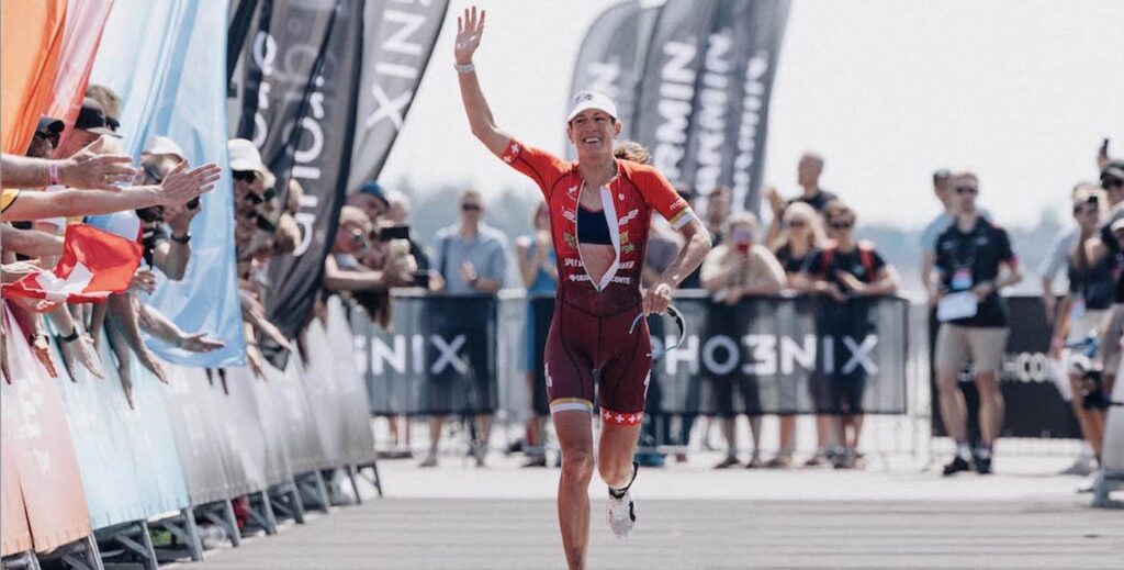 Nicola Spirig at Pho3nix Sub8 woman runner triathlon athlete victory credit MANA released by On 1