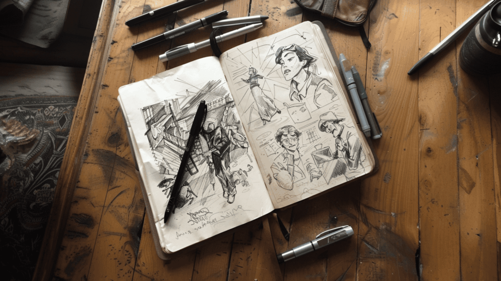 revere2020 PHOTO OF A storyboard sketch in a moleskine sketch 4e4d0998 7d7c 42b0 bf56 b06adae8154c 1 1