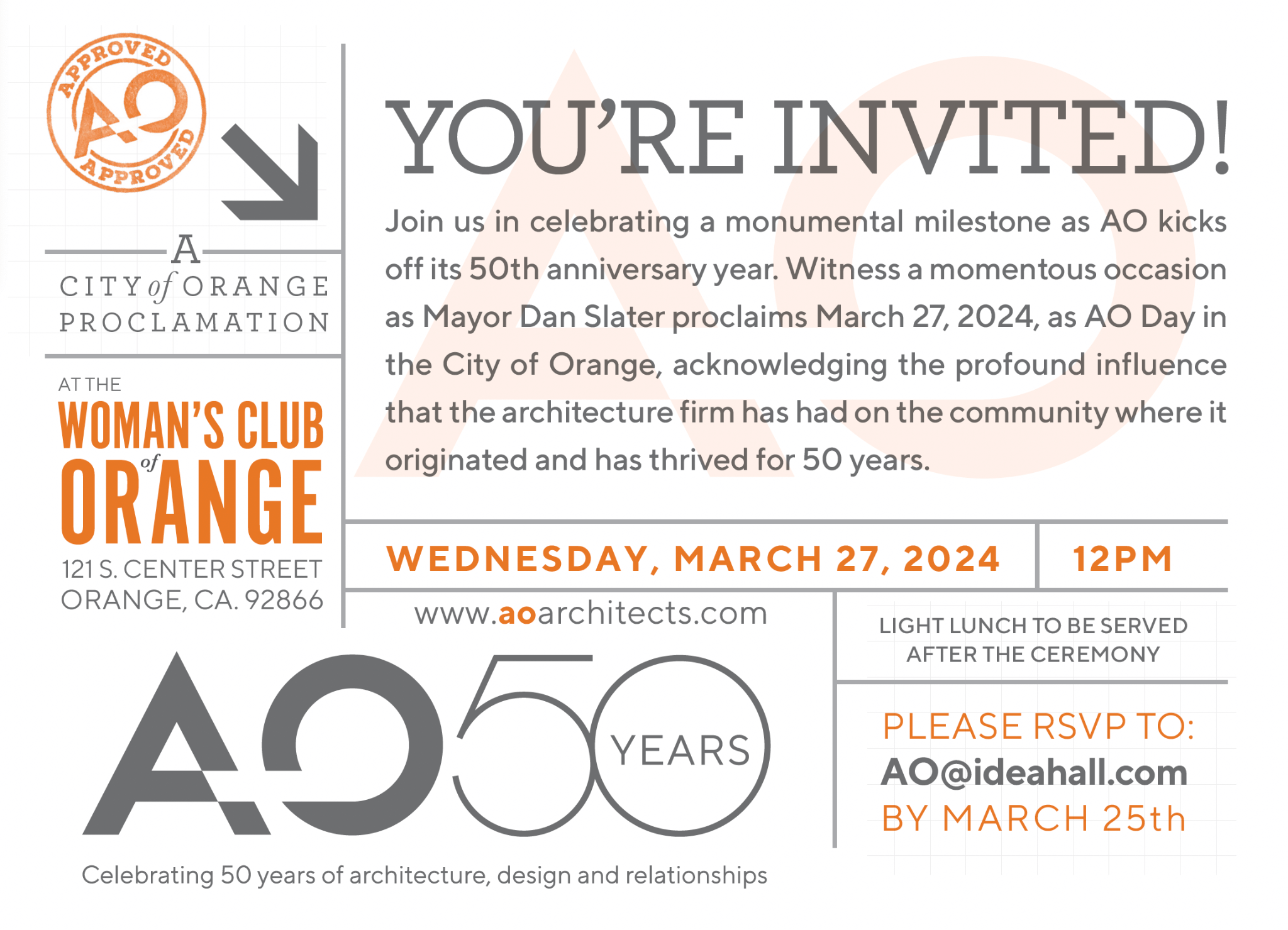 AO 50 Invitation