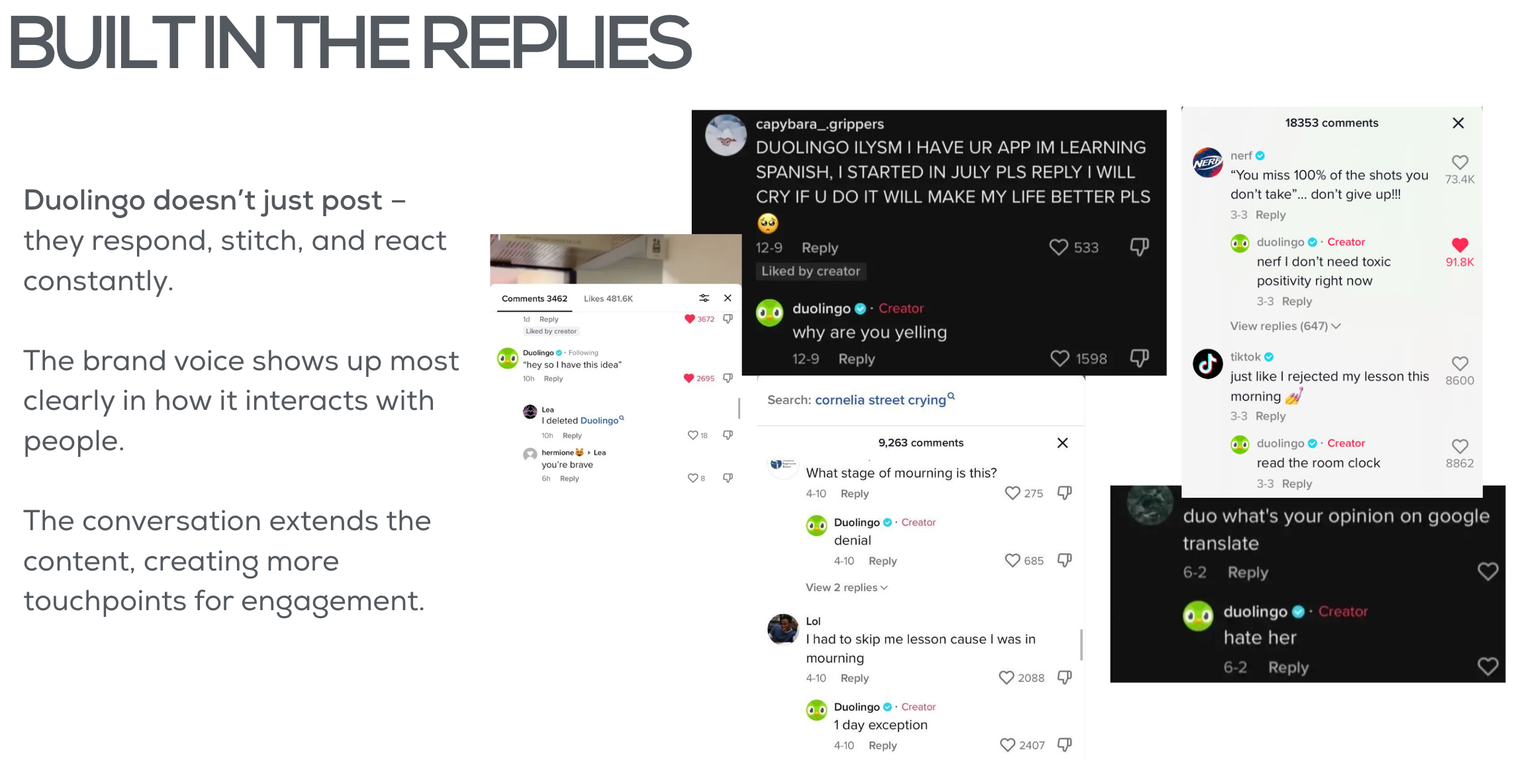 Built In The Replies - Duolingo