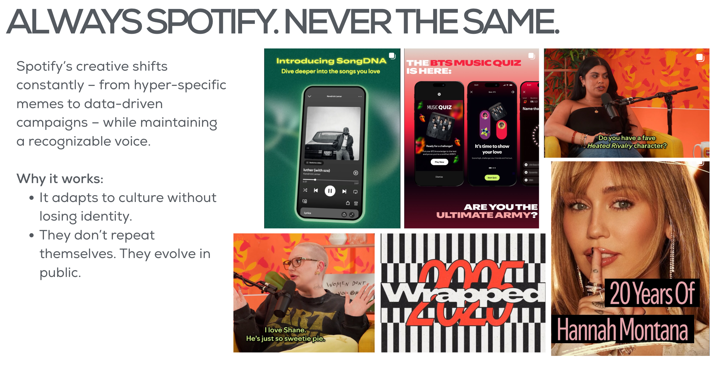 Always Spotify. Never The Same.